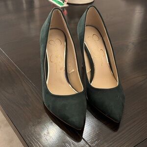 Jessica Simpson Women's Dark Green Heels